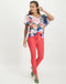 Flora Top Floral | Ink