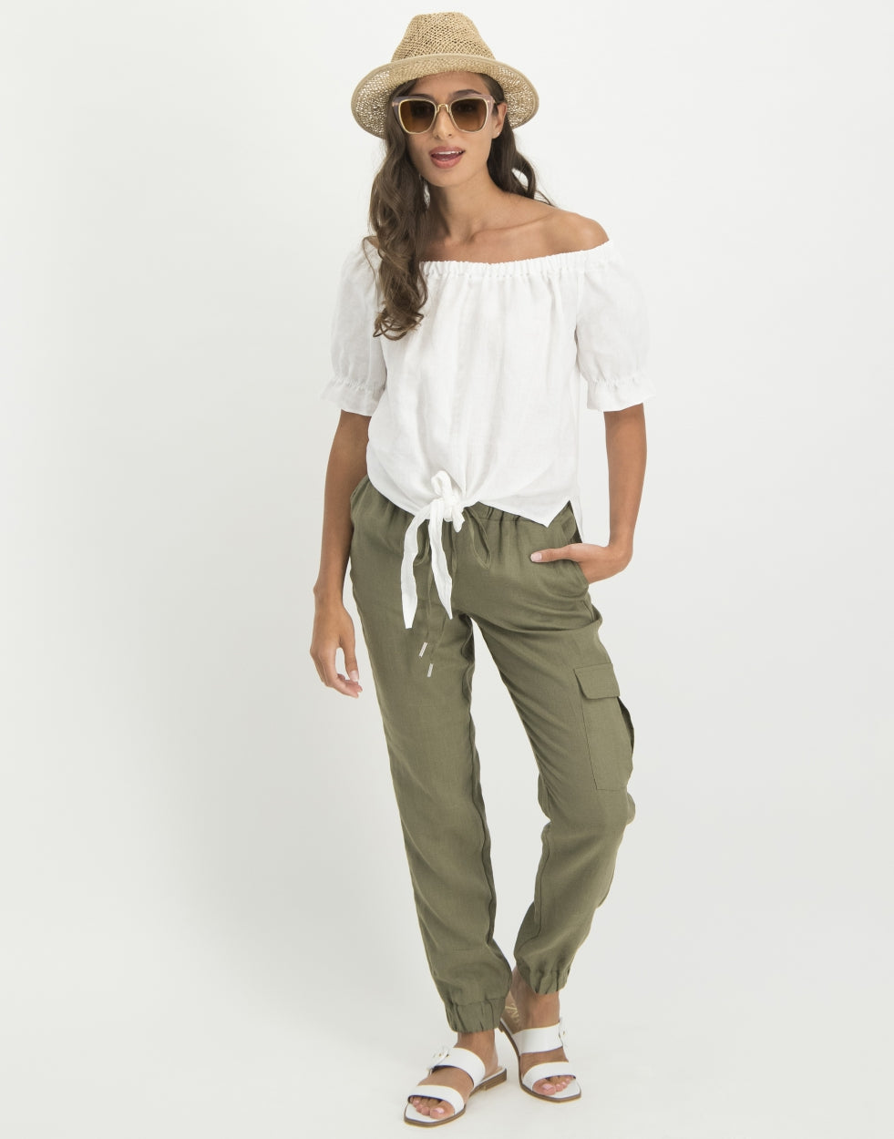 Nicole Knotted Top | White