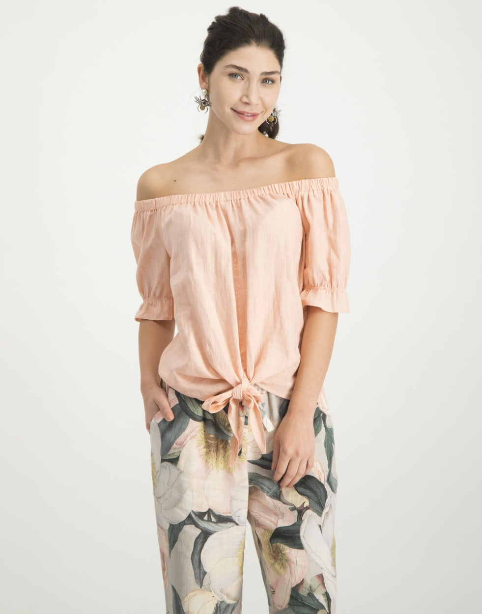 Nicole Knotted Top | Rose