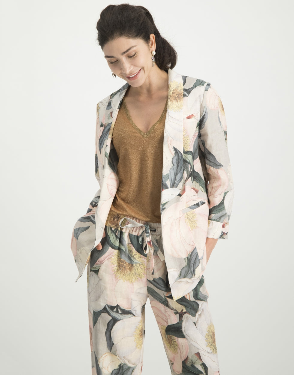 Celeste Open Blazer Peony | Rose