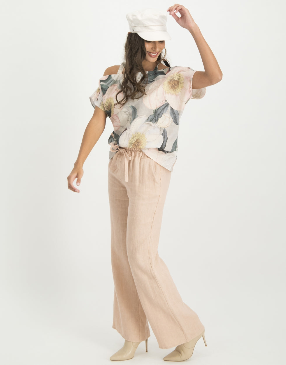 Florence Cold Shoulder Top Peony | Rose