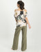 Florence Cold Shoulder Top Peony Black | Rose