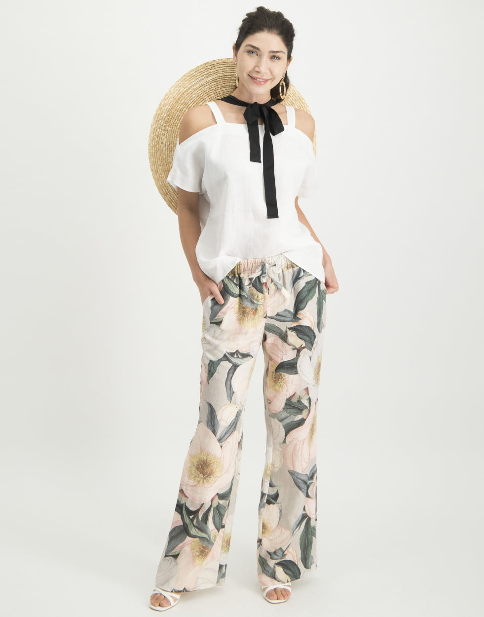 Florence Cold Shoulder Top | White
