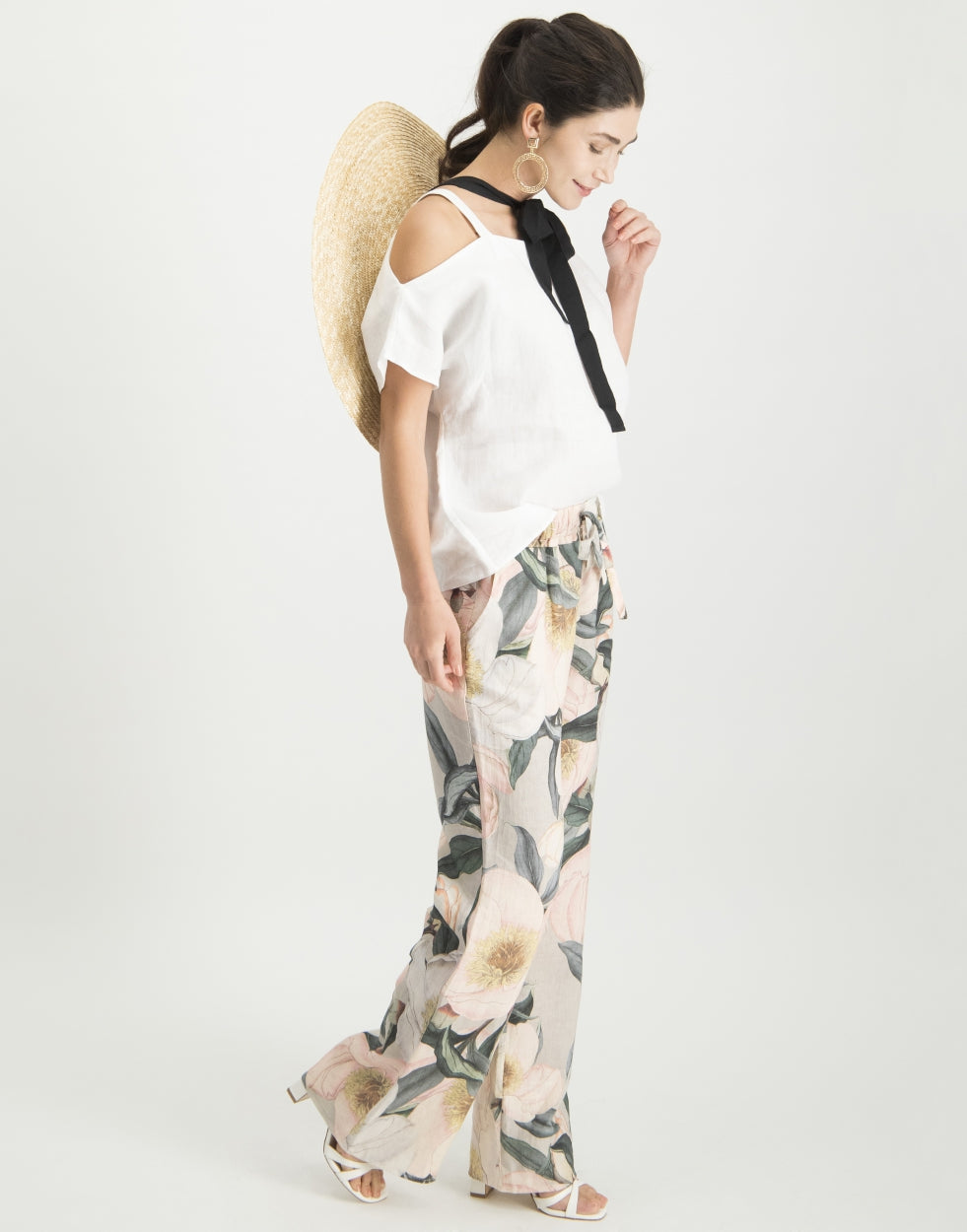 Florence Cold Shoulder Top | White