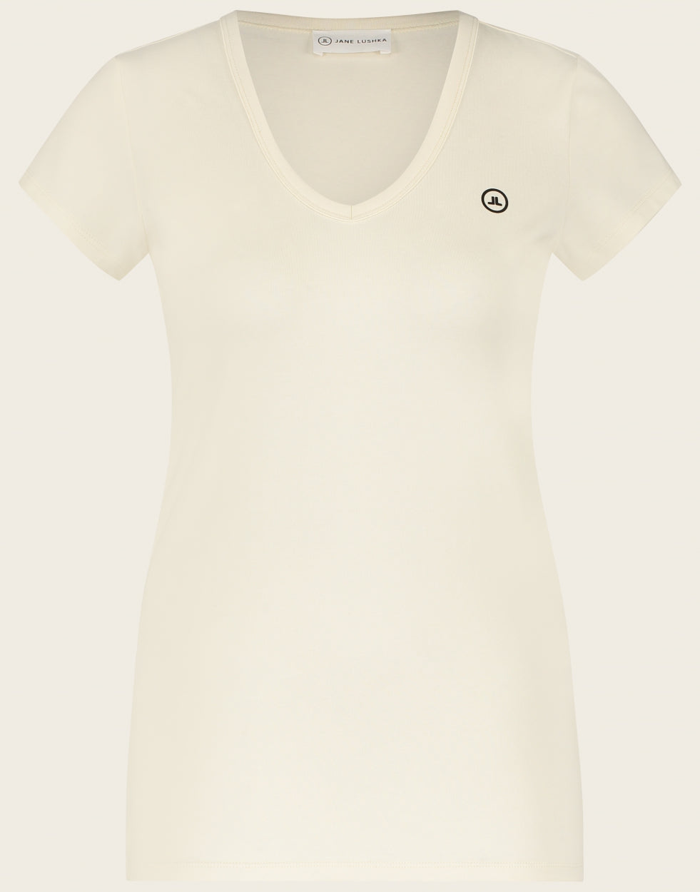 T shirt V Neck easy wear Organic Cotton | Ecru
