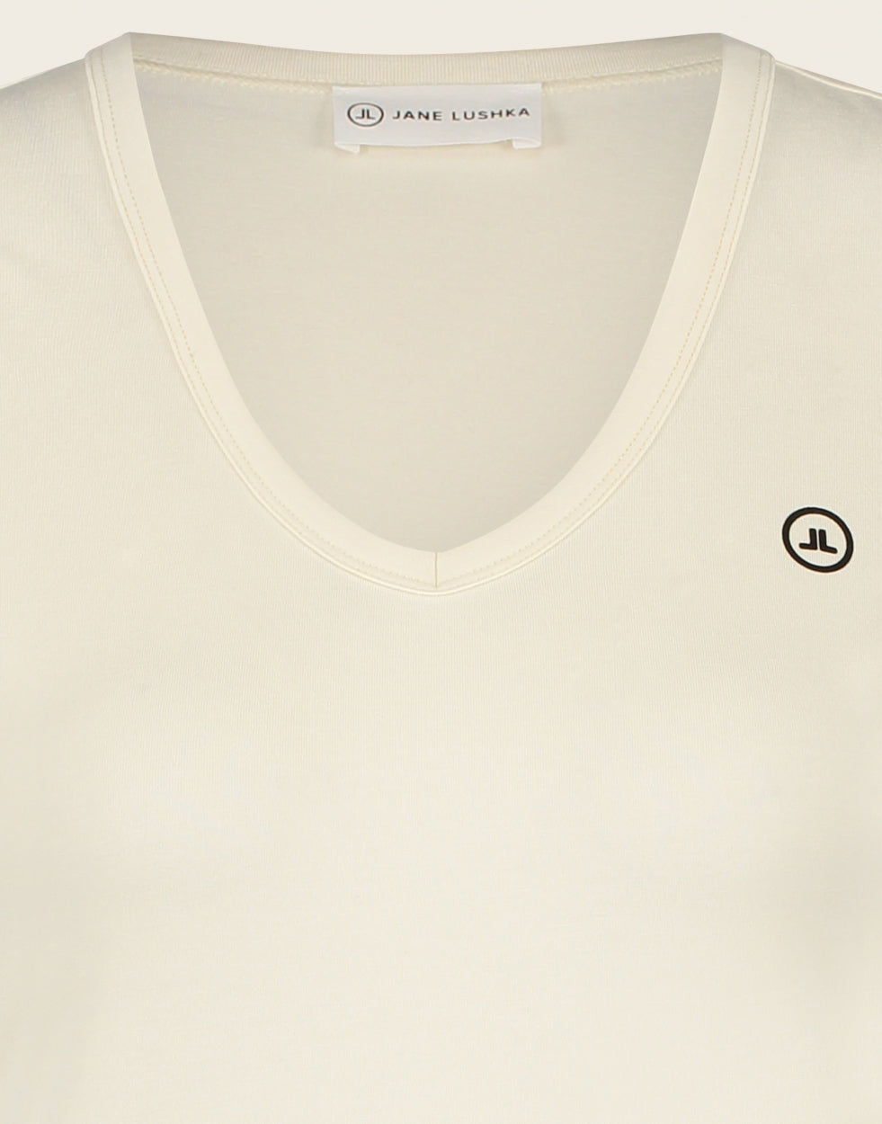 T shirt V Neck easy wear Organic Cotton | Ecru