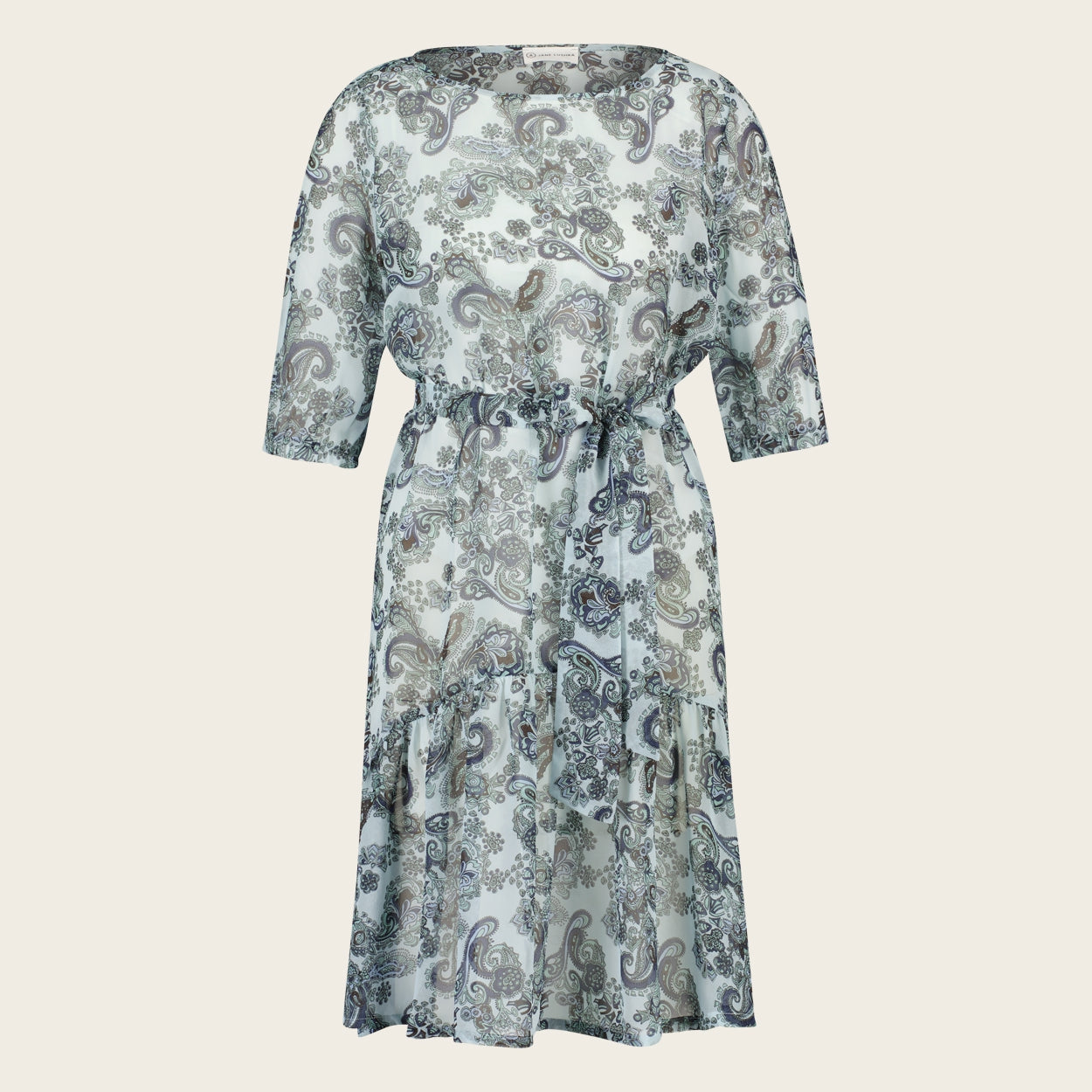 Dress Anna Short/3 Eco Viscose | Multi Blue