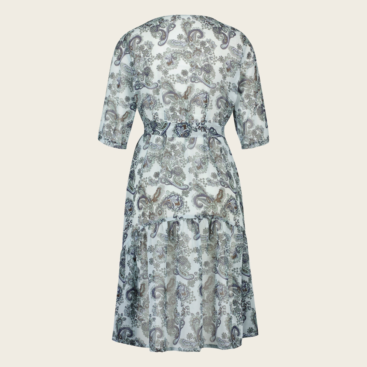 Dress Anna Short/3 Eco Viscose | Multi Blue