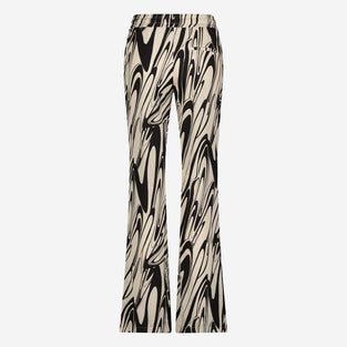 Carola Pants Eco Viscose | Black Beige