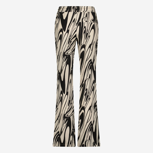 Carola Pants Eco Viscose | Black Beige