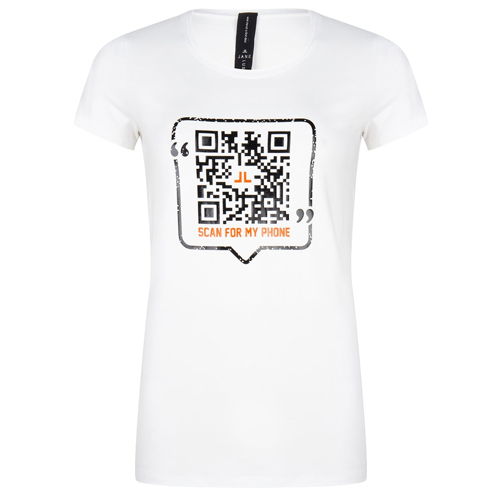 Frankie QR T-shirt | White