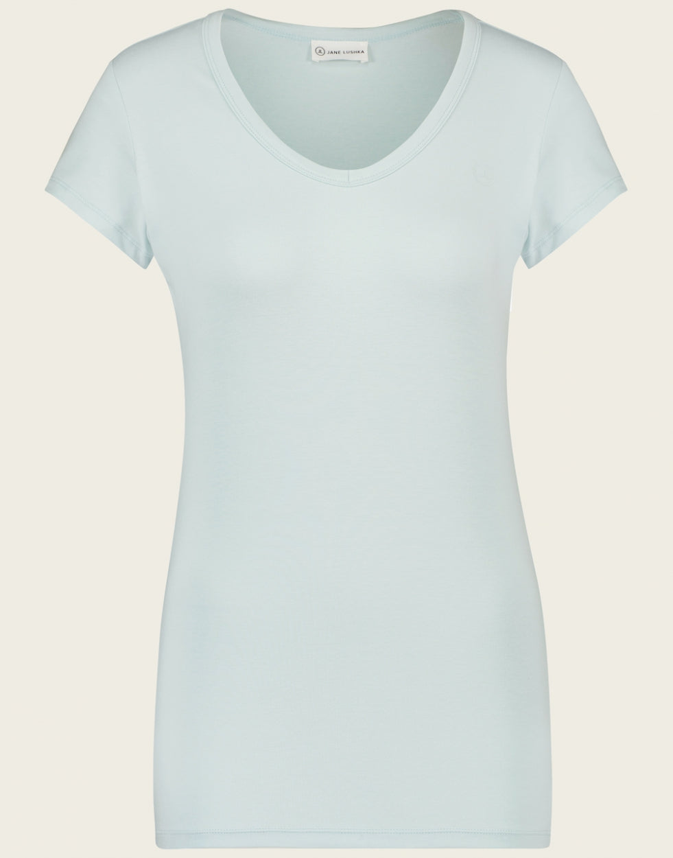 T shirt V Neck easy wear/1 Organic Cotton | Aqua
