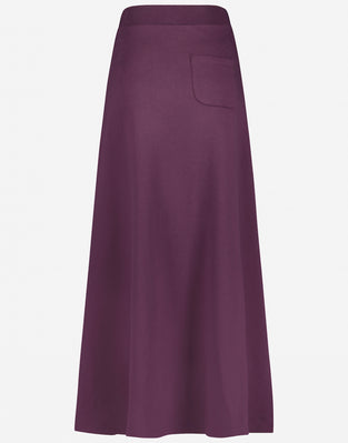 Skirt Long Organic Cotton | Deep Purple