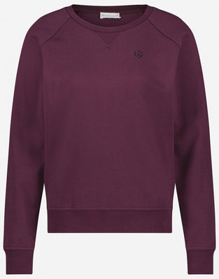 Soft Sweater Logo Organic Cotton | Deep Purple