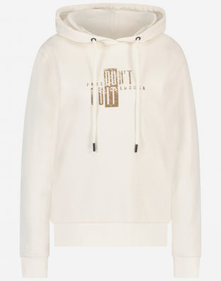 Hoodie Sweat Dont Quit Organic Cotton | Ecru