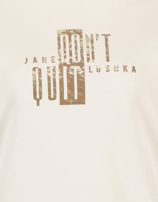 Hoodie Sweat Dont Quit Organic Cotton | Ecru