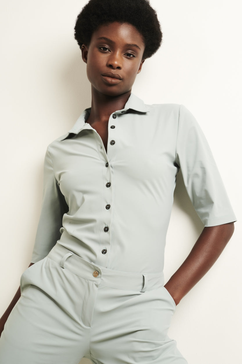 Blouse Kikkie Technical Jersey | Aqua