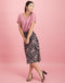 Lauren Skirt Black and Bloom | Black