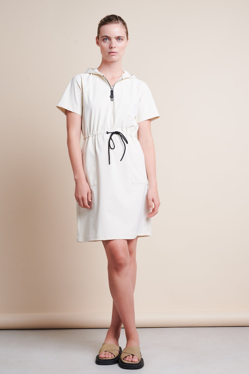 Evi Dress Technical Jersey | Off White