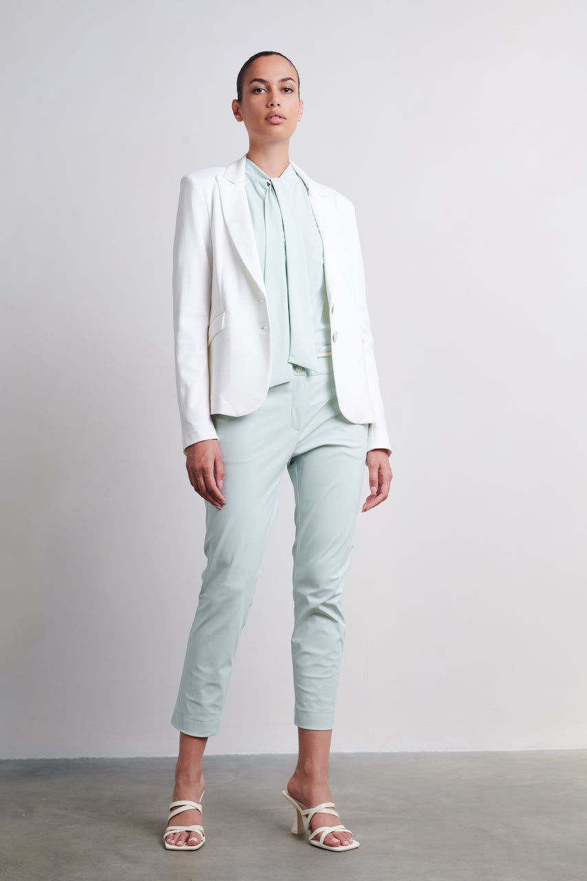 Havana Blazer Eco Viscose | Off White