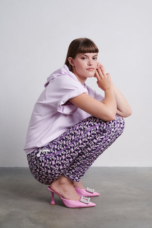 Sweatshirt Logo Organic Cotton | Lila