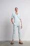 Irma Blouse Technical Jersey | Aqua