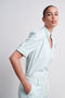 Irma Blouse Technical Jersey | Aqua