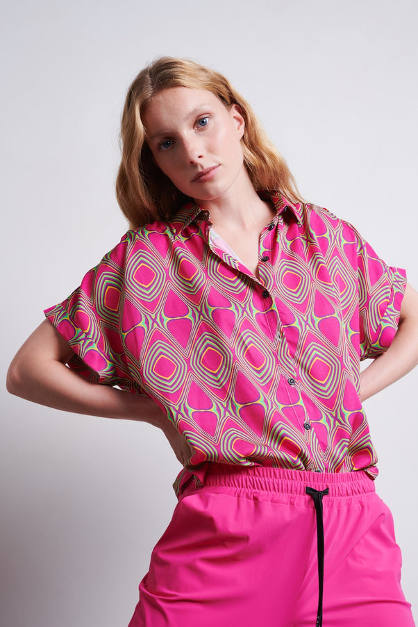 Romy Blouse | Fuxia
