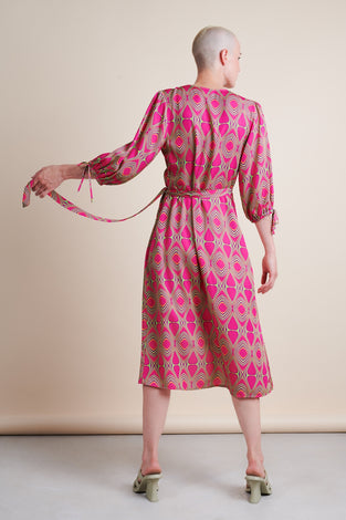 Colinda Dress Eco Viscose | Fuxia