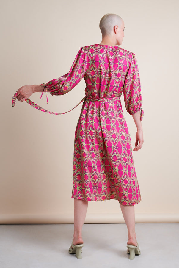 Colinda Dress Eco Viscose | Fuxia