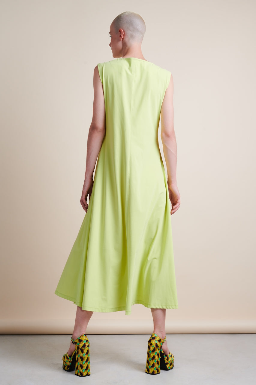 Jessi Dress Technical Jersey | Lime