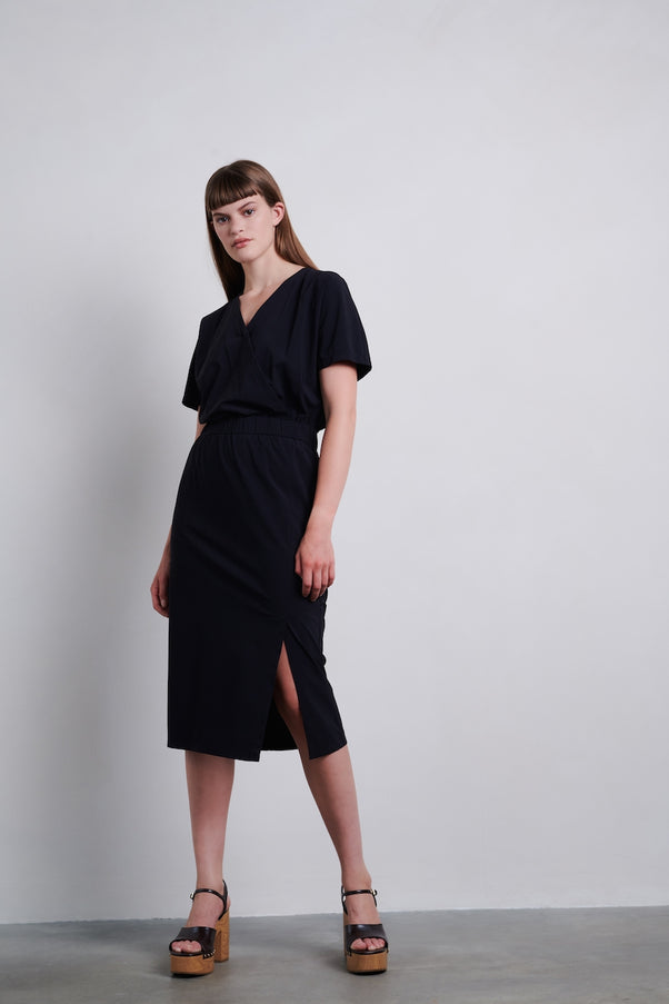 Sigrid Dress Technical Jersey | Black