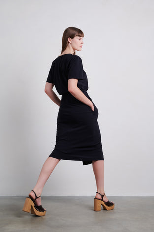Sigrid Dress Technical Jersey | Black