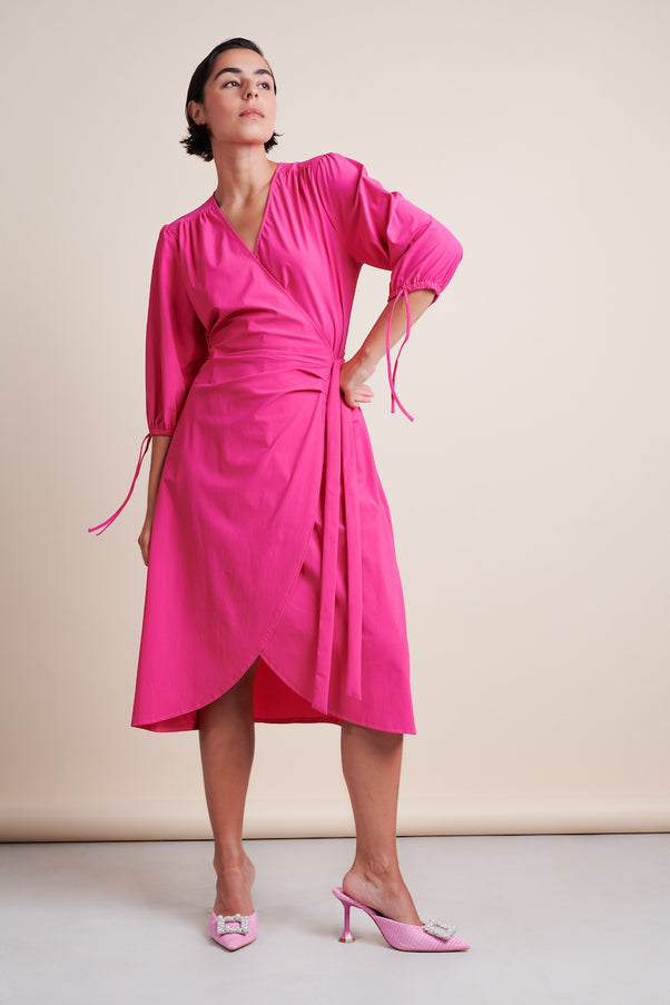 Colinda Dress Technical Jersey | Cyclamen