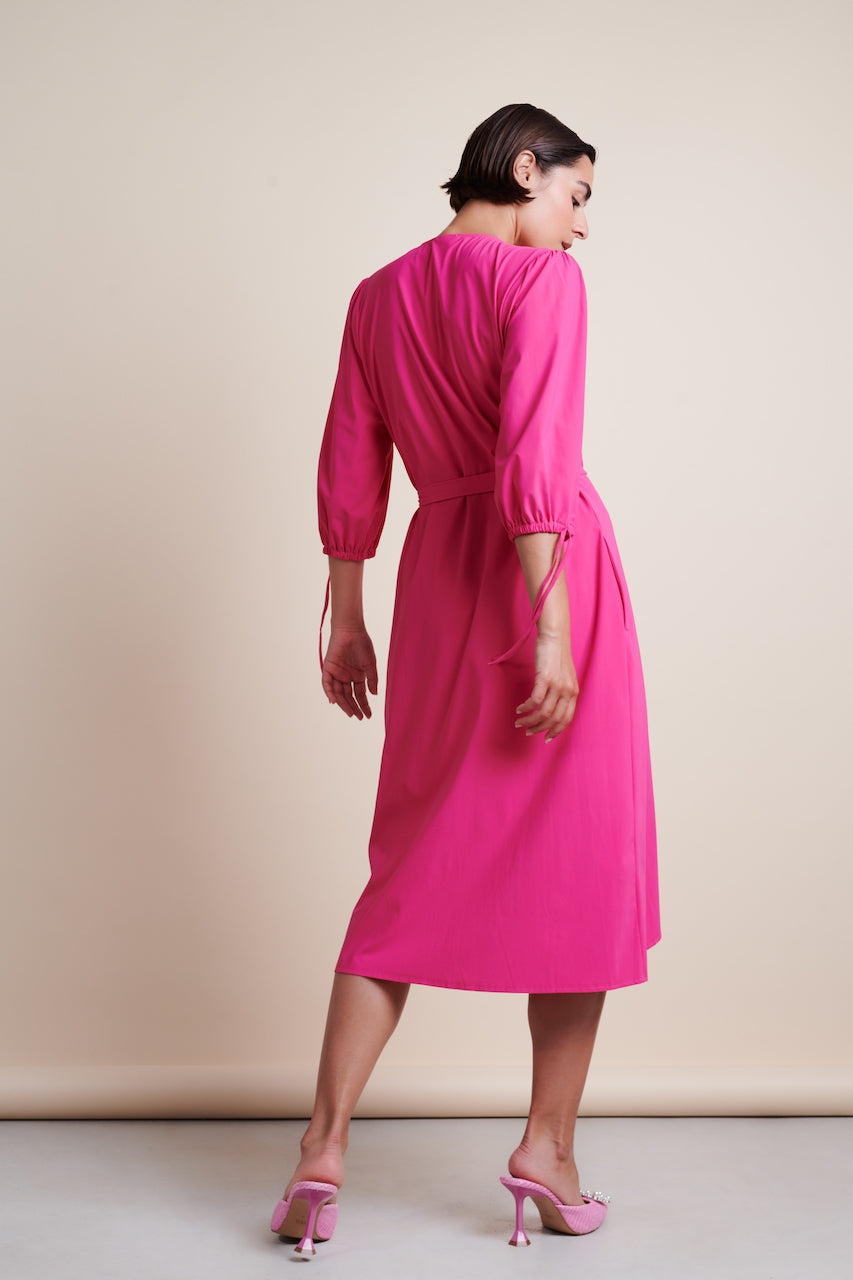 Colinda Dress Technical Jersey | Cyclamen