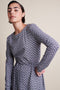 Jessica Dress Short Technical Jersey | Purple Melange