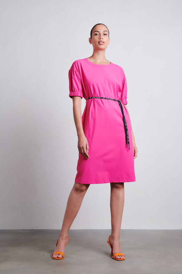 Rene Dress Technical Jersey | Cyclamen