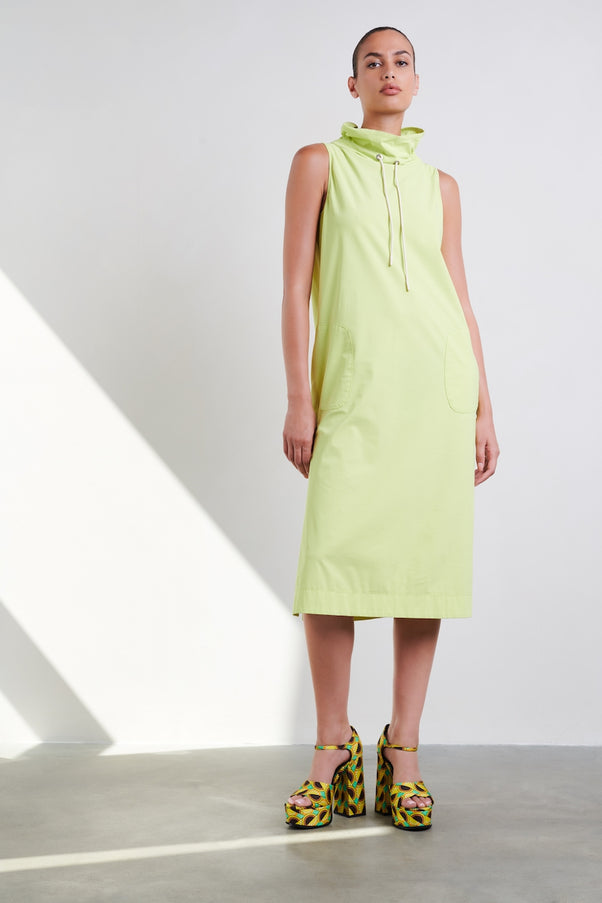 Rita Dress Technical Jersey | Lime