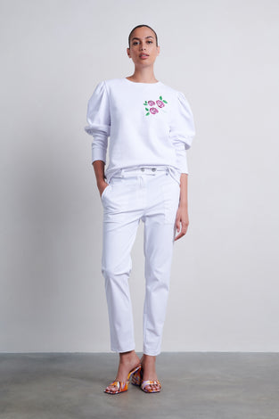 Sweatshirt Buffi Organic Cotton | White