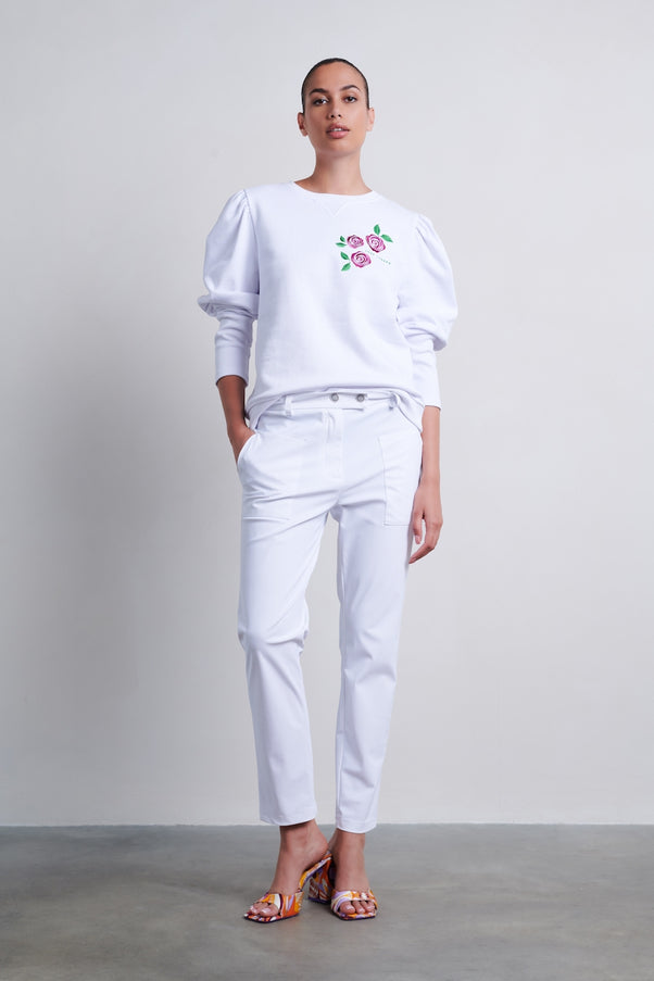 Sweatshirt Buffi Organic Cotton | White