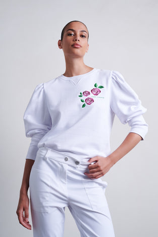 Sweatshirt Buffi Organic Cotton | White