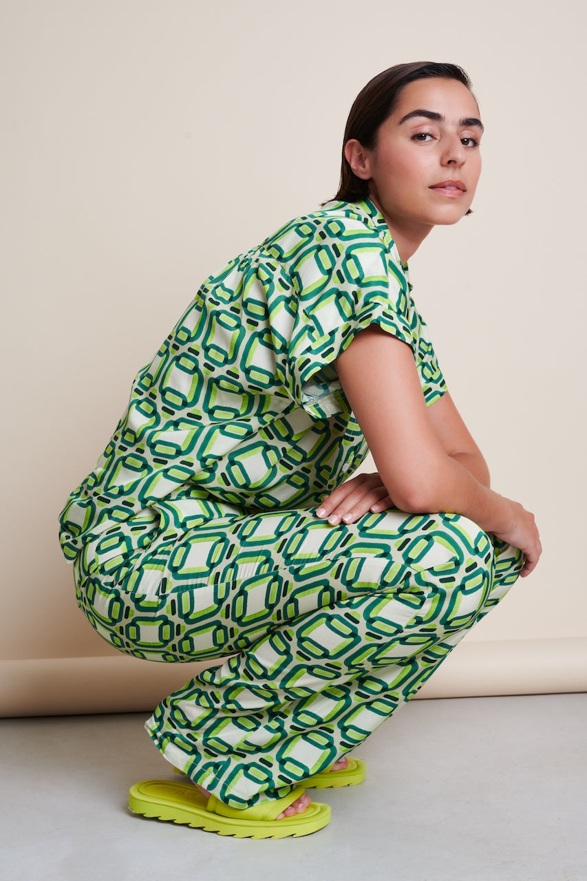 Romy Blouse | Green Lime