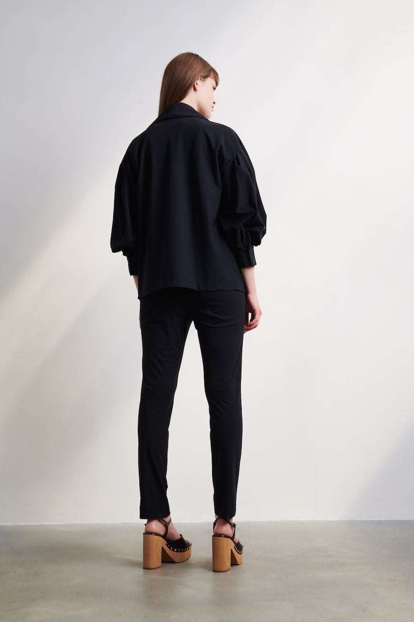 Marina Blazer Kimono Technical Jersey | Black