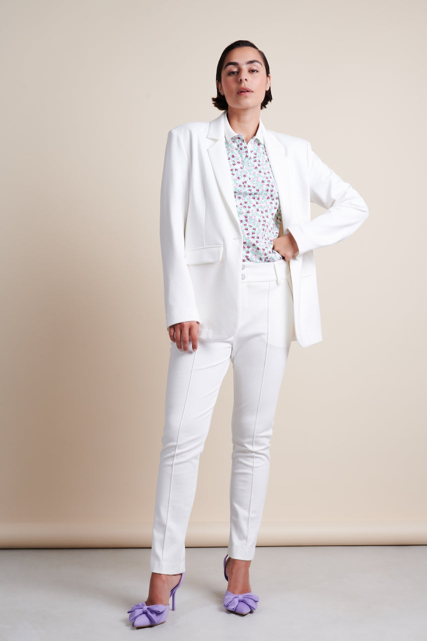 Lima Blazer Eco Viscose | Off White