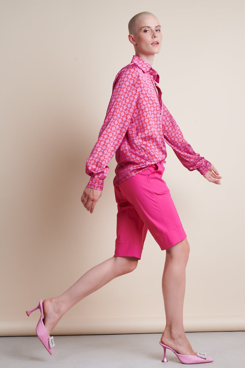 Lulu Pants Technical Jersey | Cyclamen