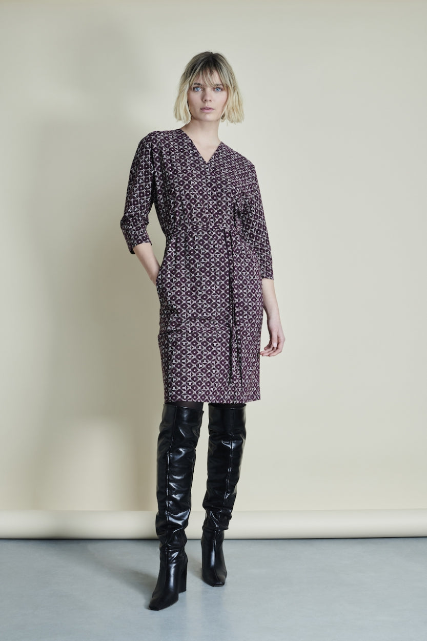 Dress Veda/LS Technical Jersey | Deep Purple