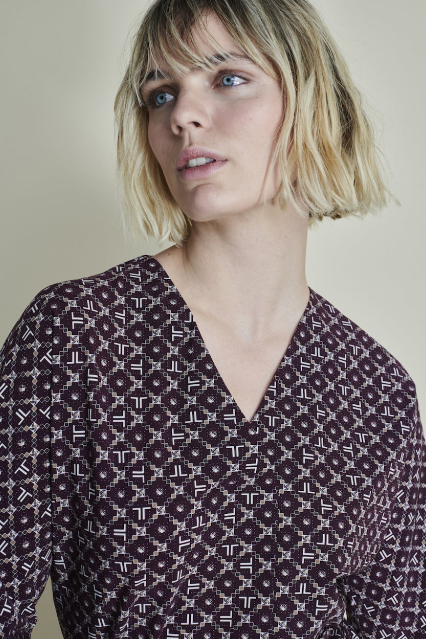 Dress Veda/LS Technical Jersey | Deep Purple