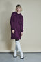 Hoody Dress Organic Cotton | Deep Purple