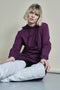 Hoody Dress Organic Cotton | Deep Purple