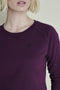 Soft Sweater Logo Organic Cotton | Deep Purple